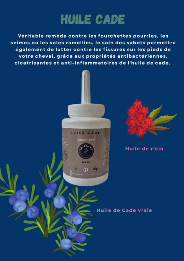huile de cade pour sabot cheval